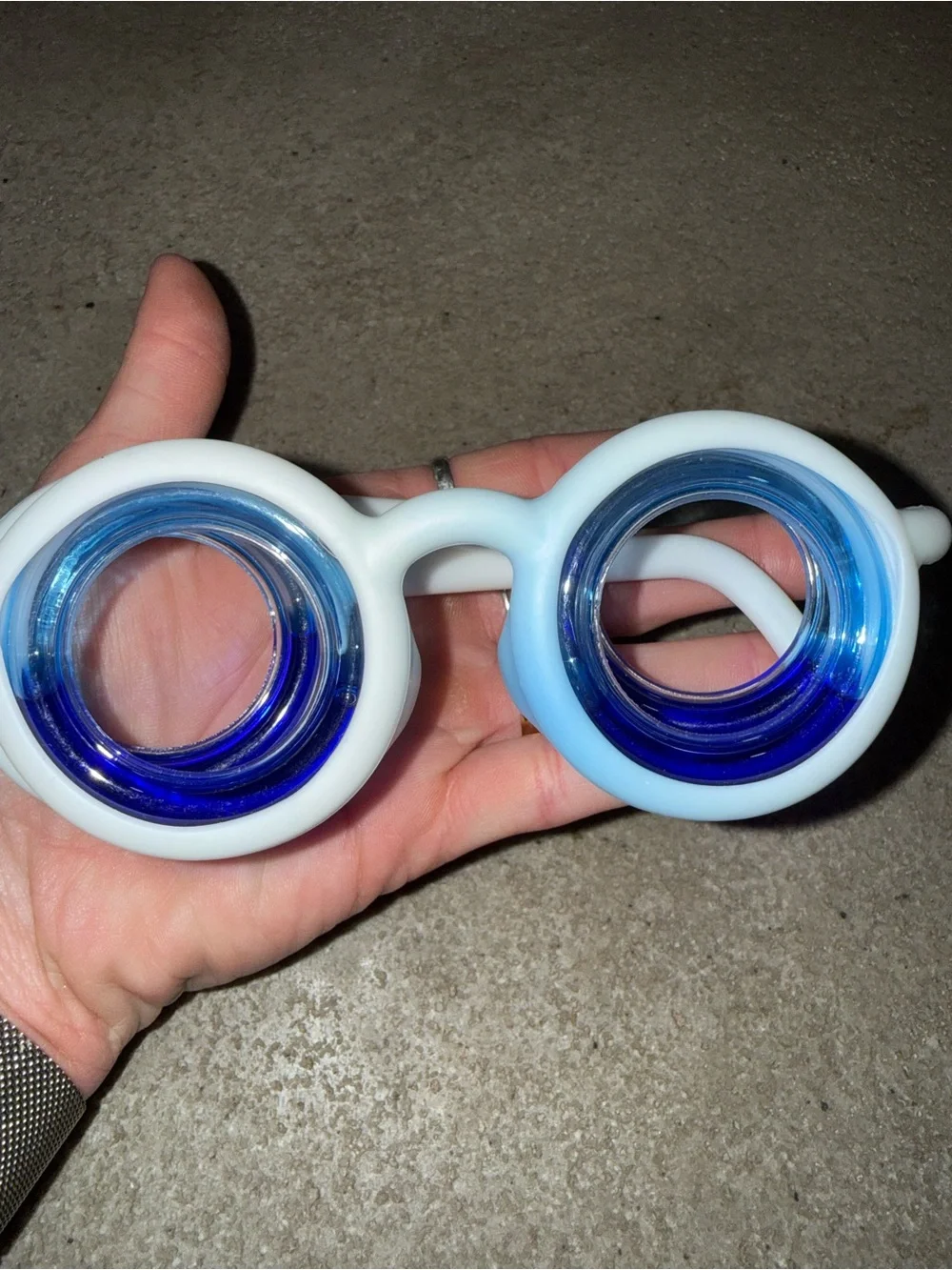 Kids White anti-motion sickness glasses